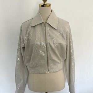 Jason Wu Sequin Cropped Jacket